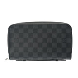 LOUIS VUITTON ルイヴィトン ダミエグラフィット ジッピー XL トラベルケース 黒/グレー N41503 メンズ ダミエグラフィットキャンバス 長財布 Aランク 中古 銀蔵