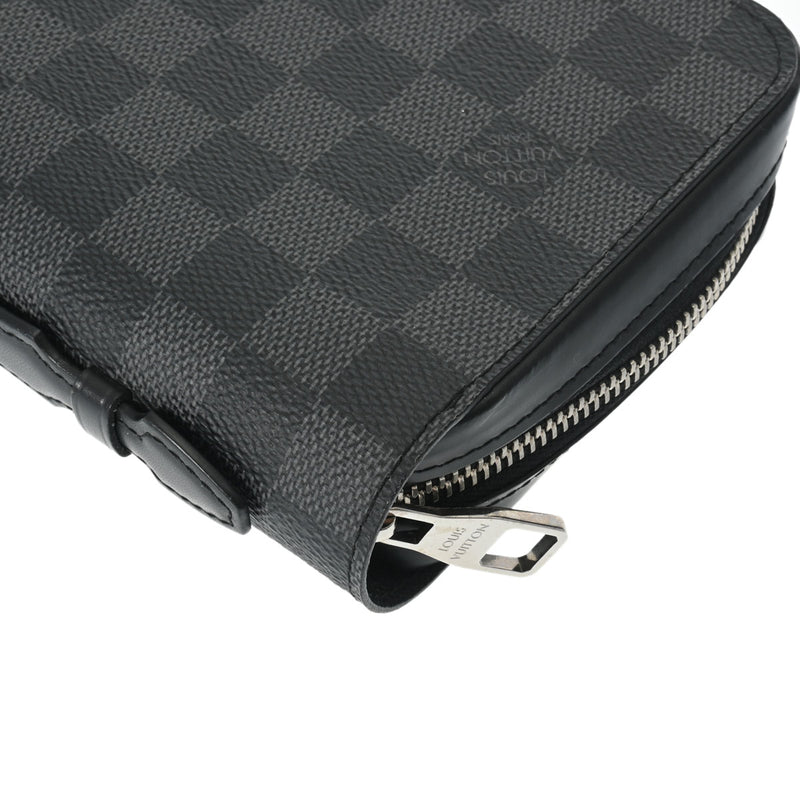 LOUIS VUITTON ルイヴィトン ダミエグラフィット ジッピー XL トラベルケース 黒/グレー N41503 メンズ ダミエグラフィットキャンバス 長財布 Aランク 中古 銀蔵