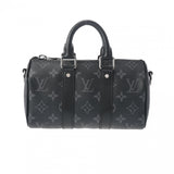 LOUIS VUITTON ルイヴィトン モノグラムエクリプス キーポル XS ブラック M45947 メンズ モノグラムキャンバス ボストンバッグ 新同 中古 銀蔵