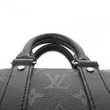 LOUIS VUITTON ルイヴィトン モノグラムエクリプス キーポル XS ブラック M45947 メンズ モノグラムキャンバス ボストンバッグ 新同 中古 銀蔵