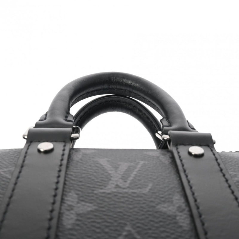 LOUIS VUITTON ルイヴィトン モノグラムエクリプス キーポル XS ブラック M45947 メンズ モノグラムキャンバス ボストンバッグ 新同 中古 銀蔵