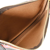 LOUIS VUITTON ルイヴィトン モノグラムローズ ポシェット アクセソワール ブラウン M48615 レディース モノグラムキャンバス アクセサリーポーチ Aランク 中古 銀蔵