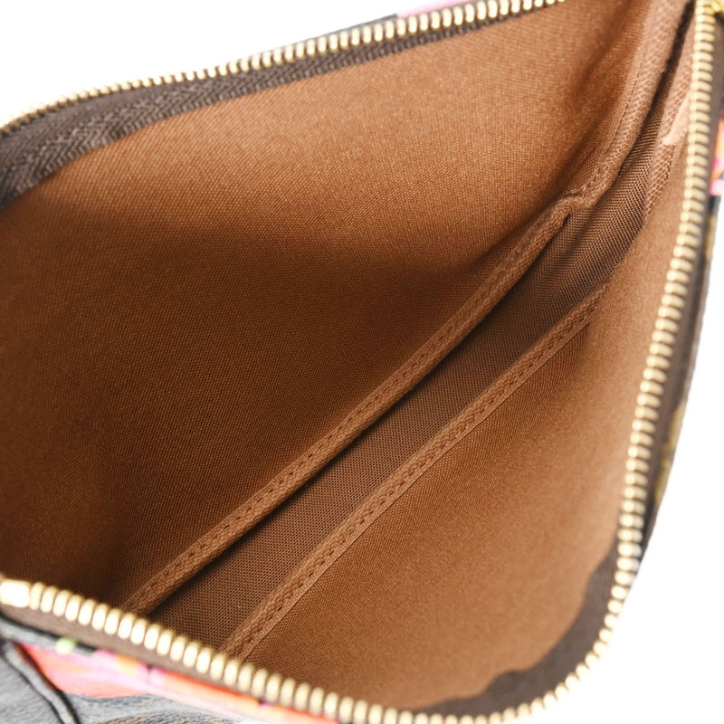 LOUIS VUITTON ルイヴィトン モノグラムローズ ポシェット アクセソワール ブラウン M48615 レディース モノグラムキャンバス アクセサリーポーチ Aランク 中古 銀蔵