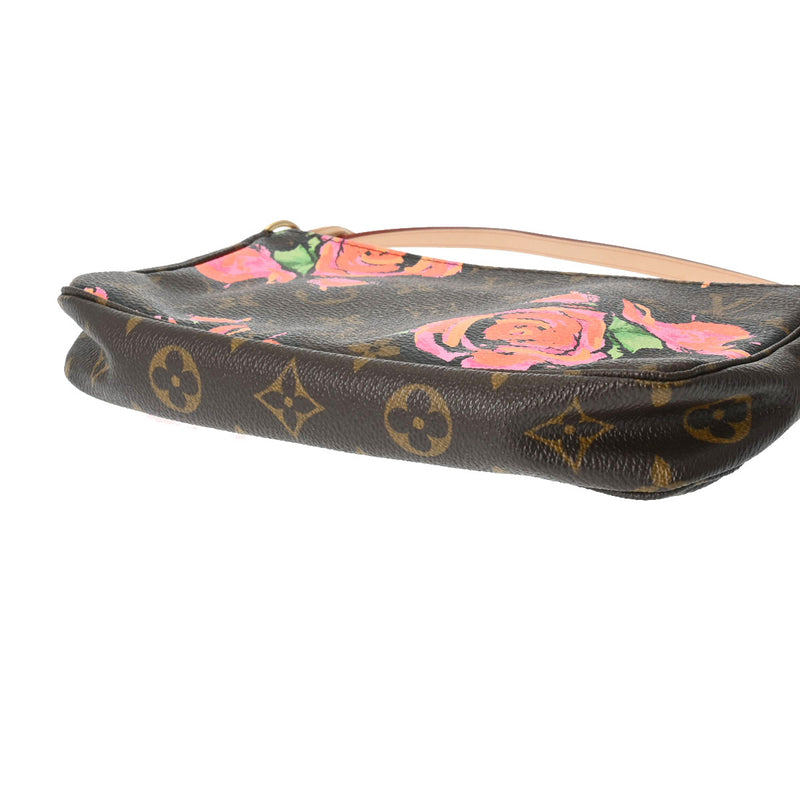 LOUIS VUITTON ルイヴィトン モノグラムローズ ポシェット アクセソワール ブラウン M48615 レディース モノグラムキャンバス アクセサリーポーチ Aランク 中古 銀蔵