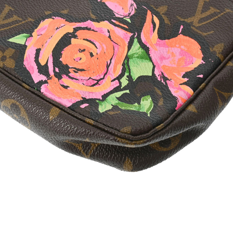 LOUIS VUITTON ルイヴィトン モノグラムローズ ポシェット アクセソワール ブラウン M48615 レディース モノグラムキャンバス アクセサリーポーチ Aランク 中古 銀蔵