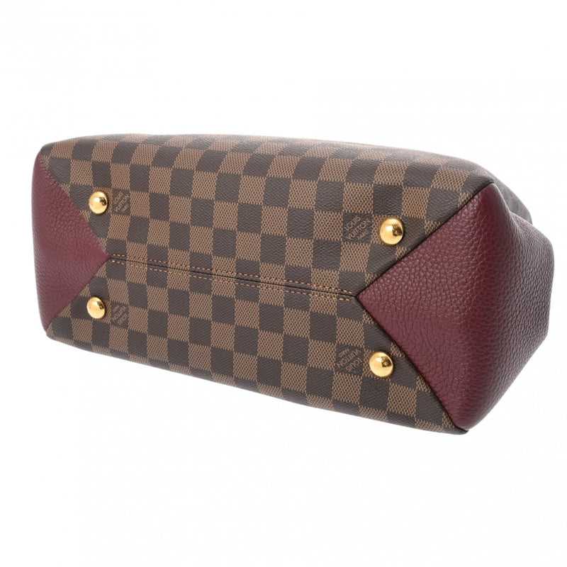 LOUIS VUITTON ルイヴィトン ダミエ ブリタニー ブラウン/ボルドー N41675 レディース ダミエキャンバス ハンドバッグ Aランク 中古 銀蔵