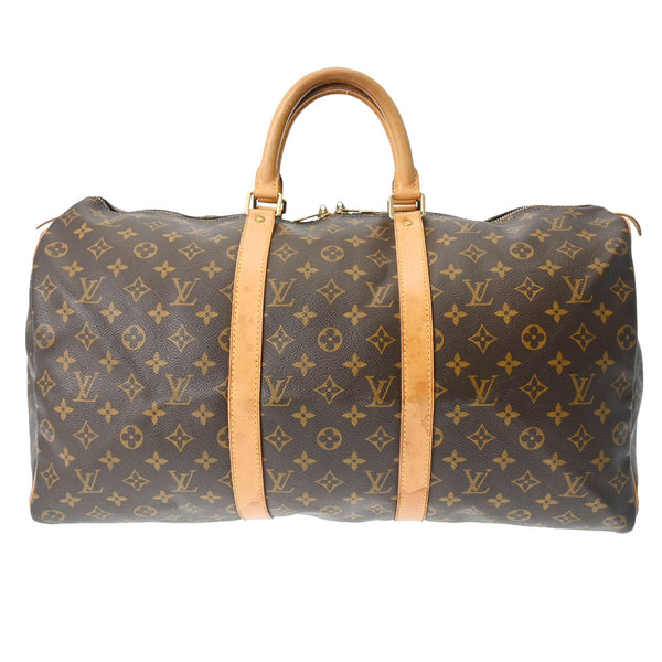 LOUIS VUITTON ルイヴィトン モノグラム キーポル 50 ブラウン M41426 ユニセックス モノグラムキャンバス ボストンバッグ Bランク 中古 銀蔵