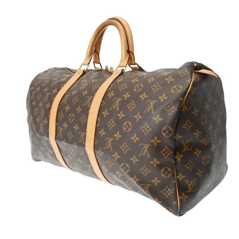 LOUIS VUITTON ルイヴィトン モノグラム キーポル 50 ブラウン M41426 ユニセックス モノグラムキャンバス ボストンバッグ Bランク 中古 銀蔵