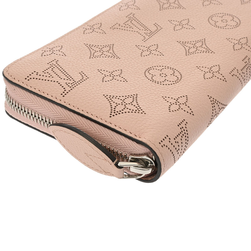 LOUIS VUITTON ルイヴィトン マヒナ ジッピーウォレット ローズジャスミン M82755 レディース レザー 長財布 Aランク 中古 銀蔵