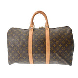 LOUIS VUITTON ルイヴィトン モノグラム キーポル 45 ブラウン M41428 ユニセックス モノグラムキャンバス ボストンバッグ Bランク 中古 銀蔵