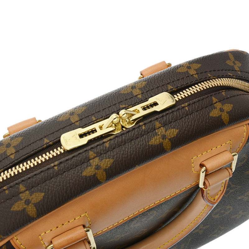 LOUIS VUITTON ルイヴィトン モノグラム トゥルーヴィル ブラウン M42228 ユニセックス モノグラムキャンバス ハンドバッグ ABランク 中古 銀蔵