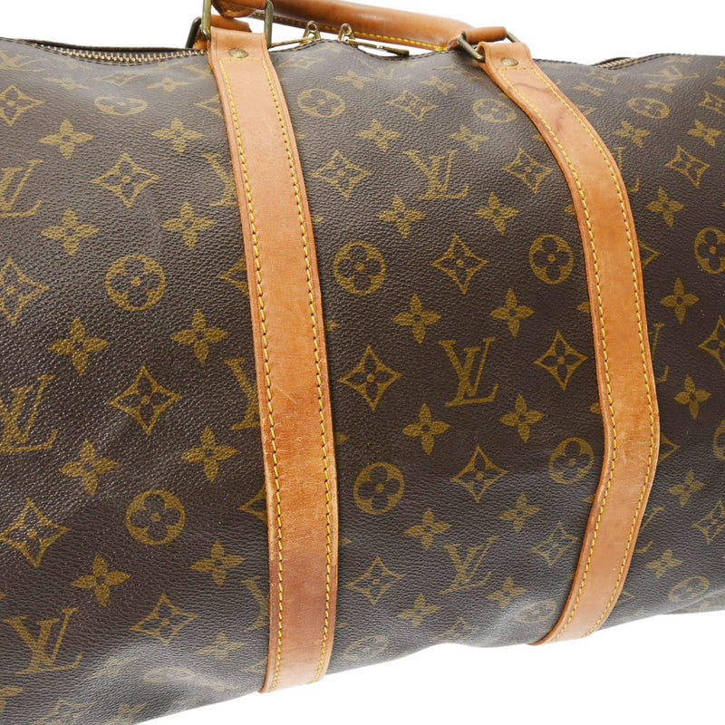 LOUIS VUITTON ルイヴィトン モノグラム キーポル 55 ブラウン M41424 ユニセックス モノグラムキャンバス ボストンバッグ Bランク 中古 銀蔵