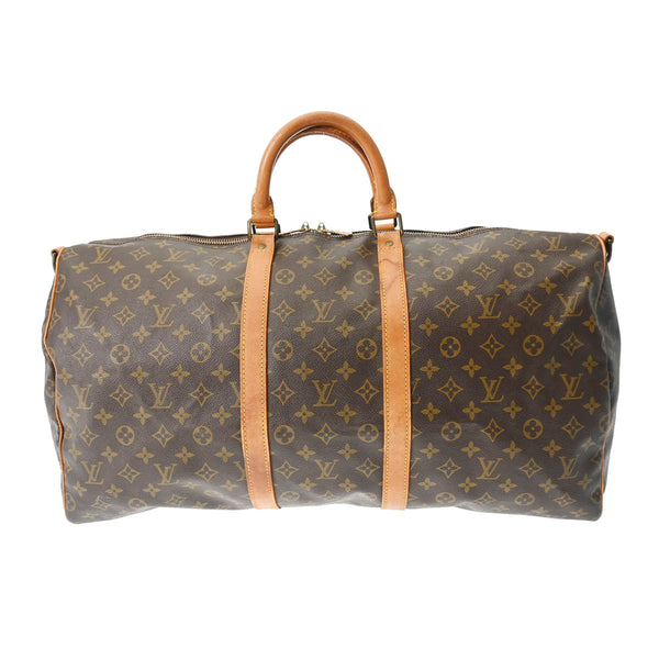 LOUIS VUITTON ルイヴィトン モノグラム キーポル 55 ブラウン M41424 ユニセックス モノグラムキャンバス ボストンバッグ Bランク 中古 銀蔵