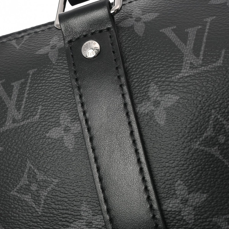 LOUIS VUITTON ルイヴィトン モノグラムエクリプス キーポルバンドリエール 25 ブラック M46271 メンズ モノグラムキャンバス ボストンバッグ Aランク 中古 銀蔵