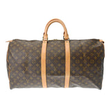 LOUIS VUITTON ルイヴィトン モノグラム キーポル 55 ブラウン M41424 ユニセックス モノグラムキャンバス ボストンバッグ Bランク 中古 銀蔵