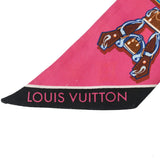 LOUIS VUITTON ルイヴィトン バンドー BB  ピンク/パープル M76444 レディース シルク100％ スカーフ ABランク 中古 銀蔵