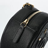 CHANEL シャネル CCフィリグリー チェーンショルダー 黒 AP0365 レディース キャビアスキン ショルダーバッグ Aランク 中古 銀蔵