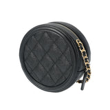 CHANEL シャネル CCフィリグリー チェーンショルダー 黒 AP0365 レディース キャビアスキン ショルダーバッグ Aランク 中古 銀蔵