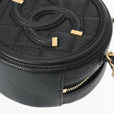 CHANEL シャネル CCフィリグリー チェーンショルダー 黒 AP0365 レディース キャビアスキン ショルダーバッグ Aランク 中古 銀蔵