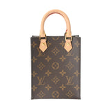 LOUIS VUITTON ルイヴィトン モノグラム プティット サックプラ 旧型 2WAY ブラウン M69442 レディース モノグラムキャンバス ハンドバッグ Aランク 中古 銀蔵