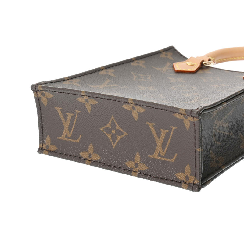 LOUIS VUITTON ルイヴィトン モノグラム プティット サックプラ 旧型 2WAY ブラウン M69442 レディース モノグラムキャンバス ハンドバッグ Aランク 中古 銀蔵