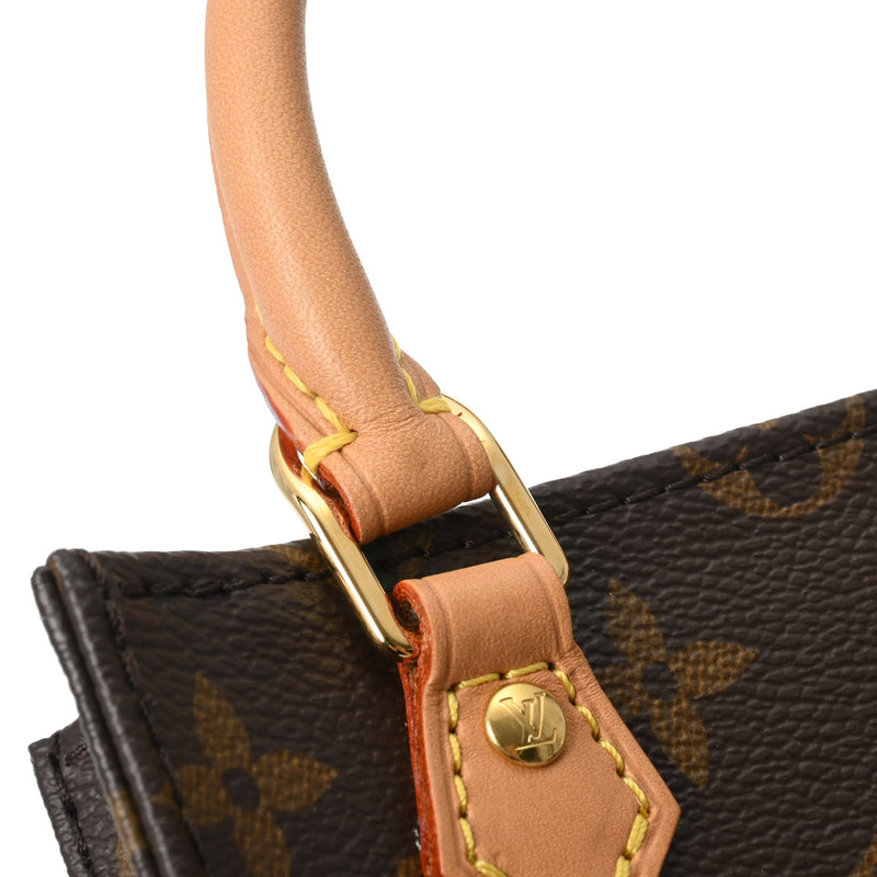 LOUIS VUITTON ルイヴィトン モノグラム プティット サックプラ 旧型 2WAY ブラウン M69442 レディース モノグラムキャンバス ハンドバッグ Aランク 中古 銀蔵