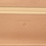 CHANEL シャネル マトラッセ チェーンウォレット チャーム付き メタリックゴールド系 レディース ラムスキン ショルダーバッグ ABランク 中古 銀蔵