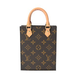 LOUIS VUITTON ルイヴィトン モノグラム プティット サックプラ 2WAY ブラウン M81295 レディース モノグラムキャンバス ハンドバッグ Aランク 中古 銀蔵