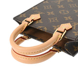 LOUIS VUITTON ルイヴィトン モノグラム プティット サックプラ 2WAY ブラウン M81295 レディース モノグラムキャンバス ハンドバッグ Aランク 中古 銀蔵