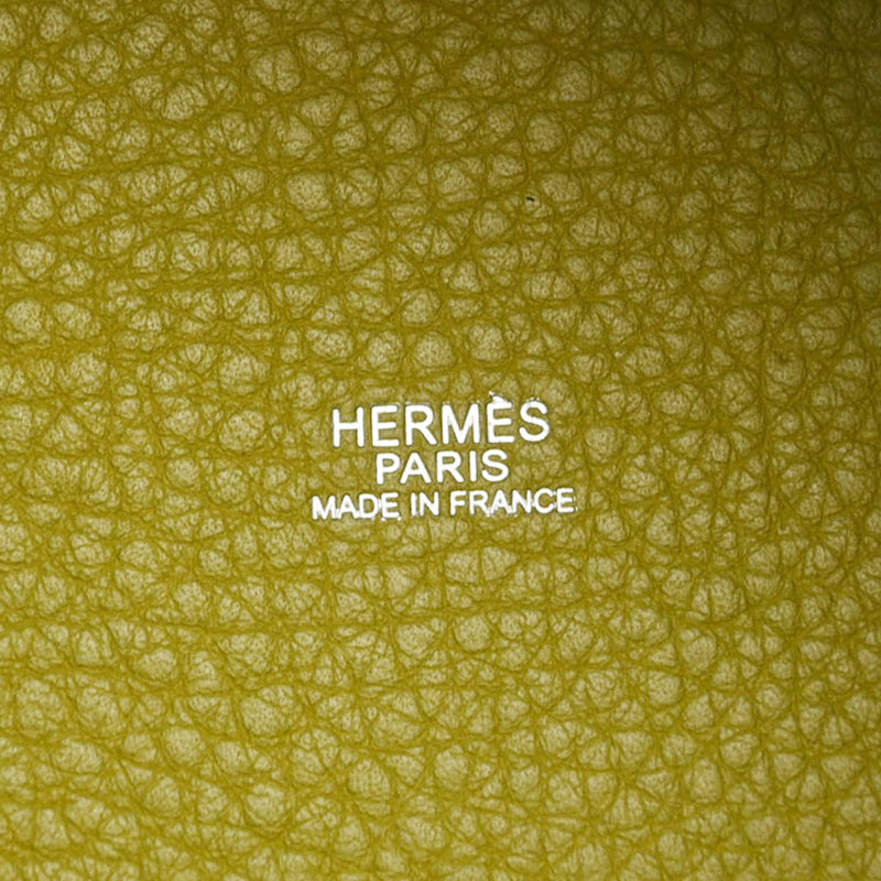 HERMES エルメス ピコタン PM アニスグリーン パラジウム金具 - □J刻印(2006年頃) レディース トリヨンクレマンス ハンドバッグ Bランク 中古 銀蔵