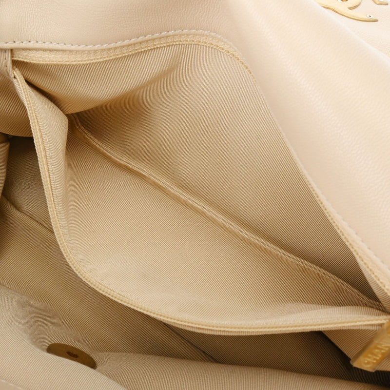 CHANEL シャネル シャネル19 チェーン ラージ 2WAY ベージュ AS1161 レディース ラムスキン ショルダーバッグ ABランク 中古 銀蔵