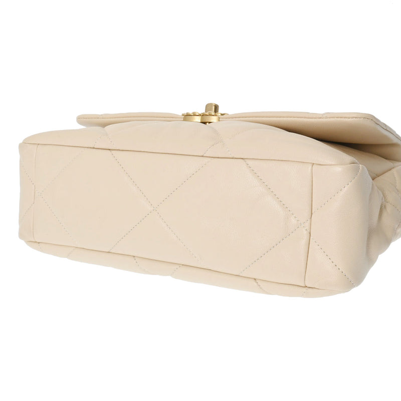 CHANEL シャネル シャネル19 チェーン ラージ 2WAY ベージュ AS1161 レディース ラムスキン ショルダーバッグ ABランク 中古 銀蔵