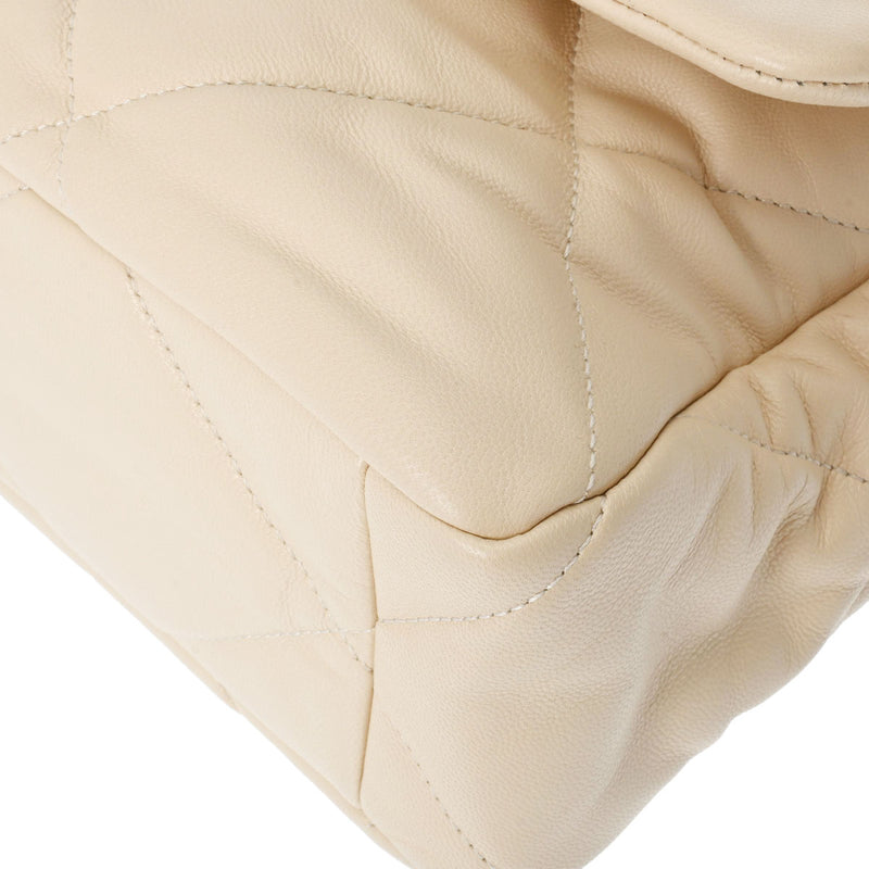 CHANEL シャネル シャネル19 チェーン ラージ 2WAY ベージュ AS1161 レディース ラムスキン ショルダーバッグ ABランク 中古 銀蔵