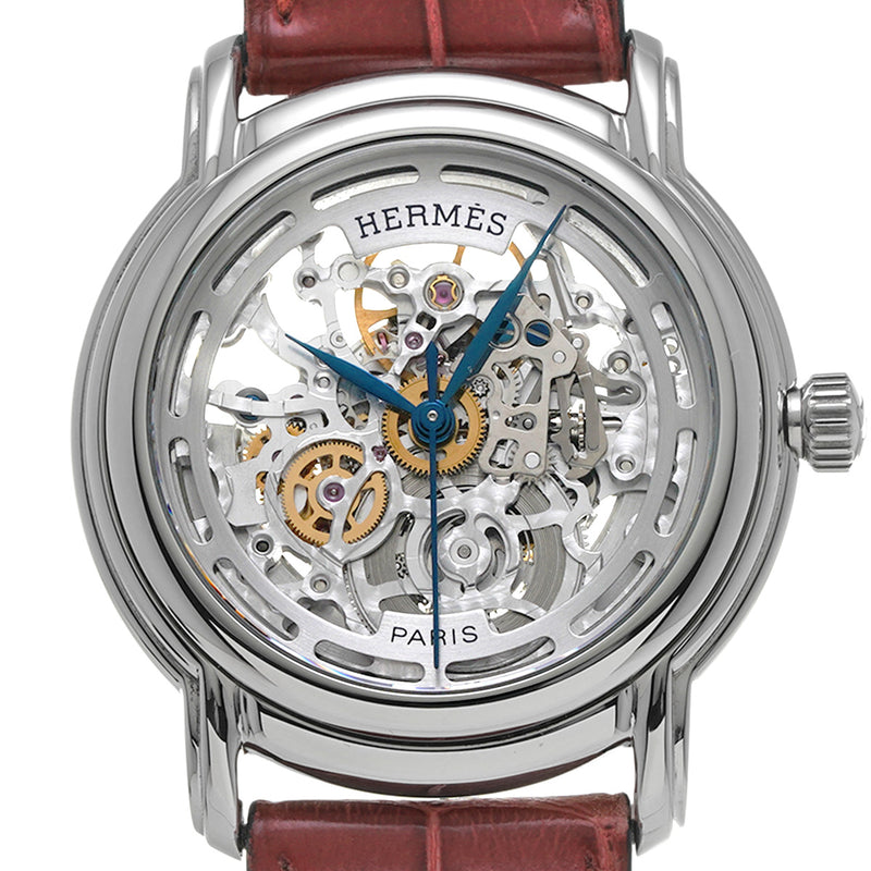 HERMES エルメス セザム SM1.710 メンズ SS/アリゲーター 腕時計 自動巻き Aランク 中古 銀蔵