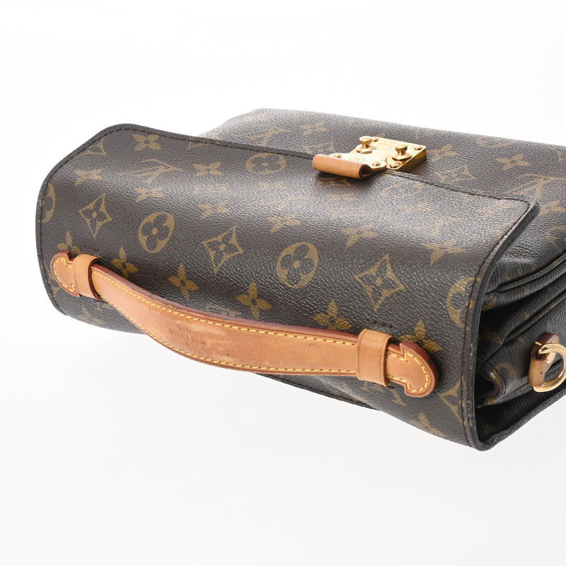 LOUIS VUITTON ルイヴィトン モノグラム ポシェットメティス 2WAY ブラウン M40780 レディース モノグラムキャンバス ハンドバッグ Bランク 中古 銀蔵