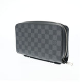 LOUIS VUITTON ルイヴィトン ダミエグラフィット ジッピー XL トラベルケース 黒 N41503 メンズ ダミエグラフィットキャンバス 長財布 Aランク 中古 銀蔵