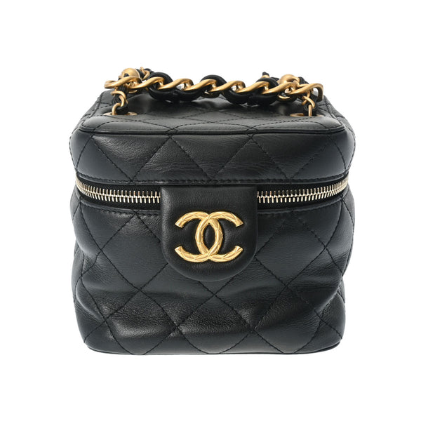シャネル スモールバニティ チェーンショルダー 42976 黒 レディース
