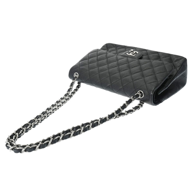 CHANEL シャネル マトラッセ チェーンショルダー 30cm 2重蓋 黒 A58600 レディース キャビアスキン ショルダーバッグ ABランク 中古 銀蔵