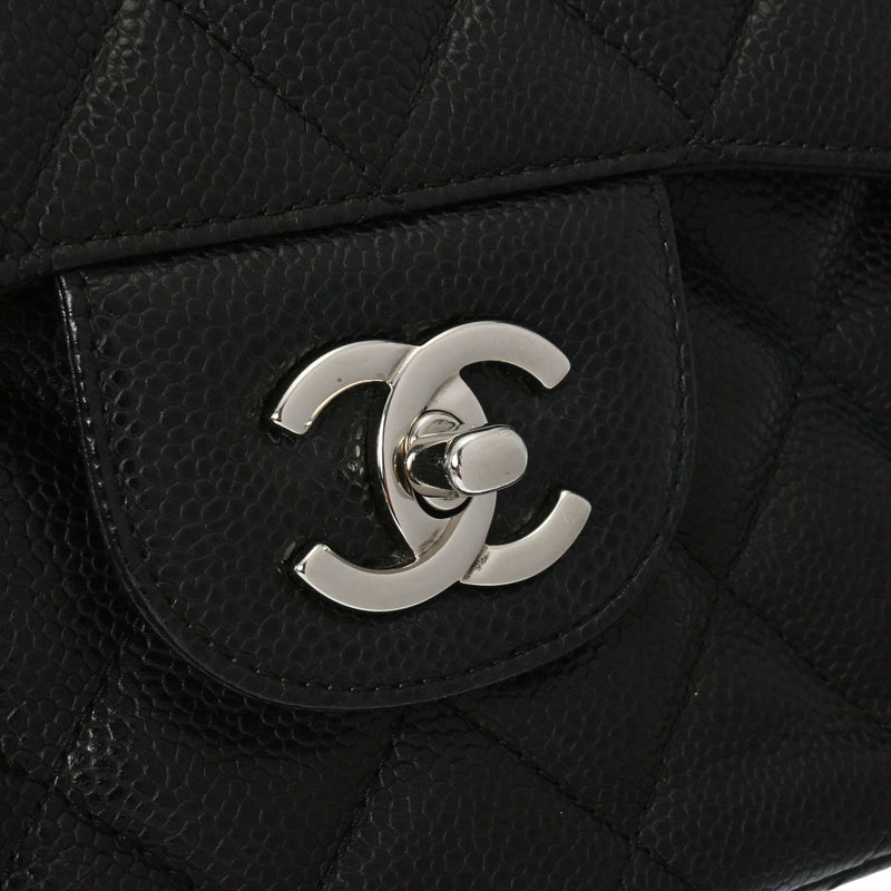 CHANEL シャネル マトラッセ チェーンショルダー 30cm 2重蓋 黒 A58600 レディース キャビアスキン ショルダーバッグ ABランク 中古 銀蔵