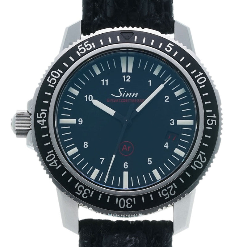 SINN ジン EZM3 メンズ チタン/革 腕時計 自動巻き Aランク 中古 銀蔵