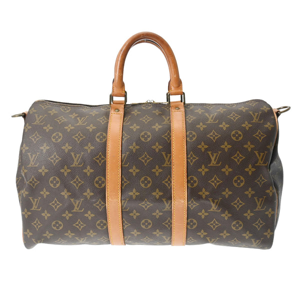 LOUIS VUITTON ルイヴィトン モノグラム キーポル バンドリエール 45 2WAY ブラウン M41418 ユニセックス モノグラムキャンバス ボストンバッグ Bランク 中古 銀蔵