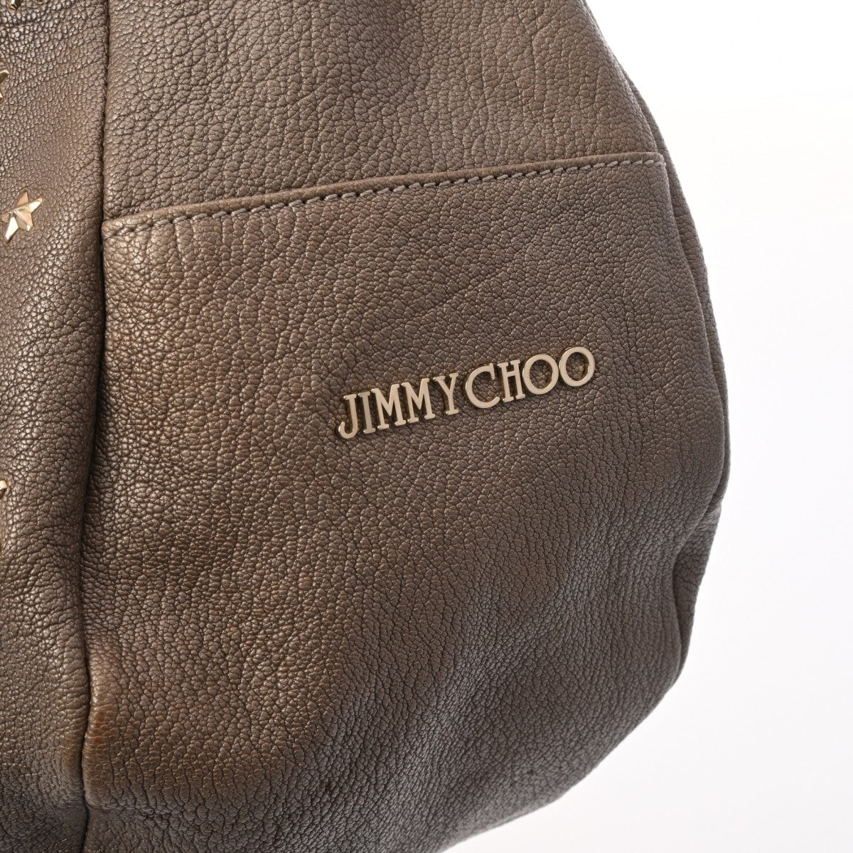 ジミーチュウスカイ スタースタッズ ワンショルダー ブロンズ ゴールド金具 レディース レザー ショルダーバッグ - JIMMY CHOO 中古 –  銀蔵オンライン