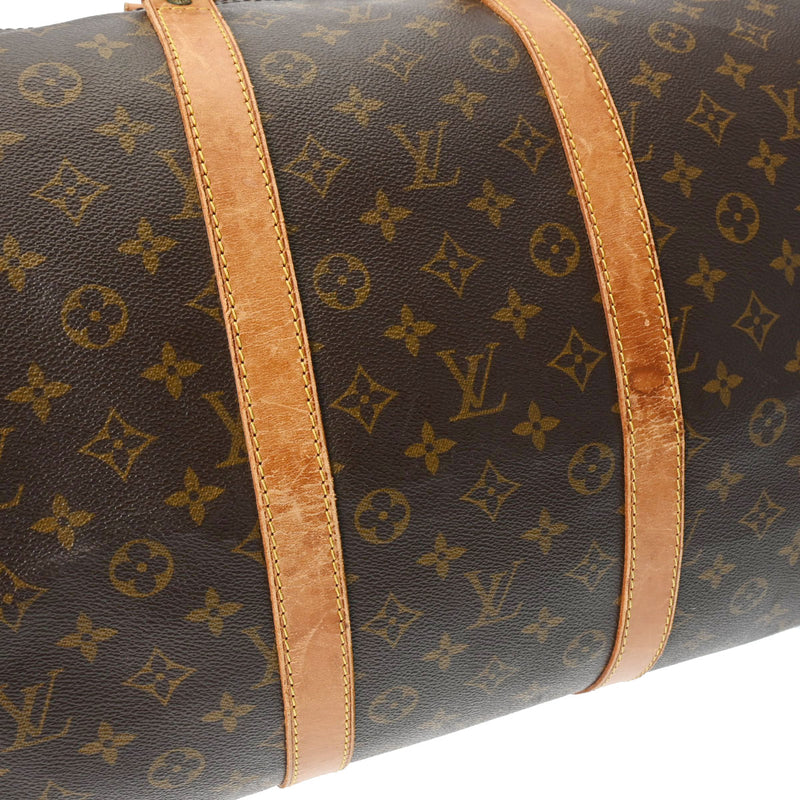 LOUIS VUITTON ルイヴィトン モノグラム キーポル 55 ブラウン M41424 ユニセックス モノグラムキャンバス ボストンバッグ Bランク 中古 銀蔵