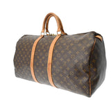 LOUIS VUITTON ルイヴィトン モノグラム キーポル 55 ブラウン M41424 ユニセックス モノグラムキャンバス ボストンバッグ Bランク 中古 銀蔵