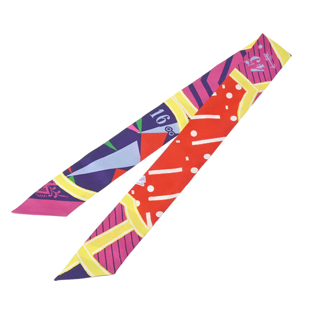 エルメス HERMES ツイリー JEU DE SOIE UNIFORME スカーフ 衣料品 シルク シルク レディース ブルー系 / マルチカラー 【中古】 エルメスツイリー JEU DE SOIE UNIFORME マルチカラー レディース