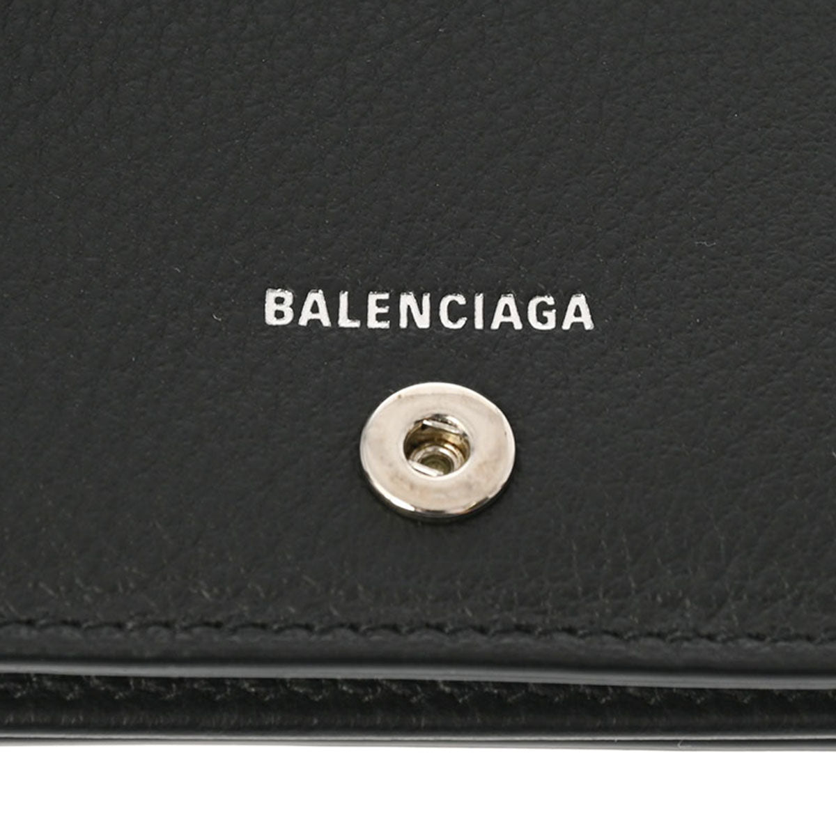 バレンシアガペーパー カードケース 黒 ユニセックス カーフ 名刺入れ