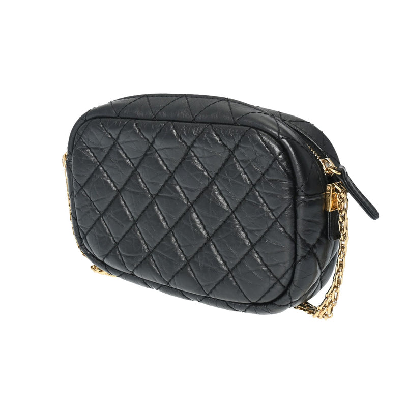 CHANEL シャネル 2.55 チェーンショルダー カメラバッグ 黒 - レディース ヴィンテージカーフ ショルダーバッグ ABランク 中古 銀蔵