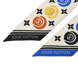LOUIS VUITTON ルイヴィトン バンドー BB LVマッチ 2本セット 白系/マルチカラー M77751 レディース シルク100％ スカーフ 新同 中古 銀蔵