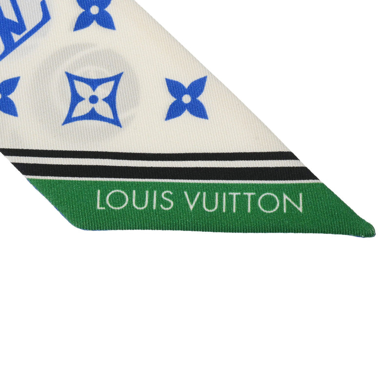 LOUIS VUITTON ルイヴィトン バンドー BB LVマッチ 2本セット 白系/マルチカラー M77751 レディース シルク100％ スカーフ 新同 中古 銀蔵
