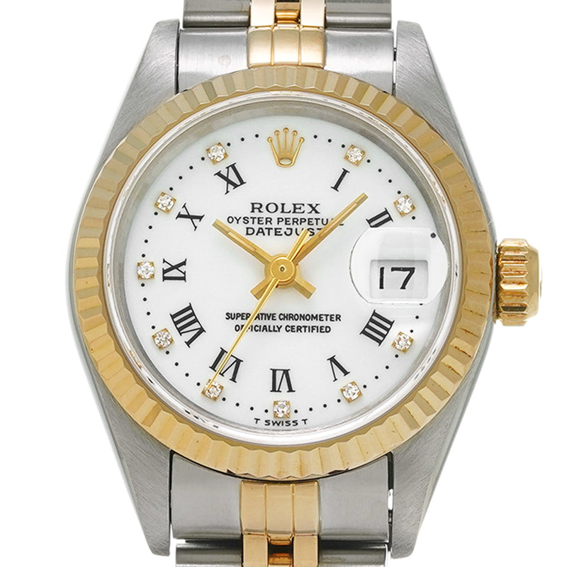 ROLEX ロレックス デイトジャスト 10Pダイヤ 69173G レディース 腕時計 自動巻き Aランク 中古 銀蔵